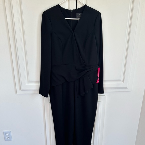 Adrienne Papell Drape Waist Jumpsuit - Picture 1 of 5